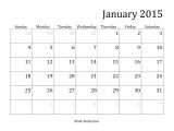 2015 Monthly Calendar Template for Word Word Calendar Template 2015 2017 Printable Calendar