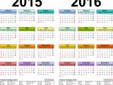 2015 Yearly Calendar Template In Landscape format 2015 2016 Calendar Free Printable Two Year Pdf Calendars