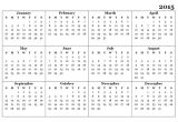 2015 Yearly Calendar Template In Landscape format 2015 Yearly Calendar Template 07 Free Printable Templates