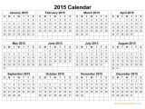 2015 Yearly Calendar Template In Landscape format Printable Calendar 2015 Landscape Printable Calendar