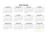 2015 Yearly Calendar Template In Landscape format Printable Yearly Calendar 2015 2017 Printable Calendar
