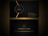 3.5 X2 Business Card Template Word Business Card Gloden and Black with Images Vertical