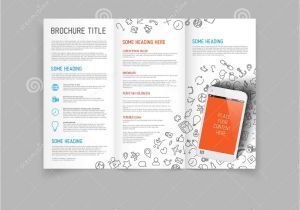3 Fold Brochure Design Templates Modern Vector Three Fold Brochure Design Template Stock