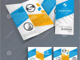 3 Fold Brochure Design Templates Professional Business Three Fold Flyer Template Stock