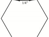3 Inch Hexagon Template 1 4 Inch Paper Pieces Hexagons Pack Of 200 Templates