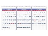 3 Month at A Glance Calendar Template at A Glance Horizontal format Three Month Reference Wall