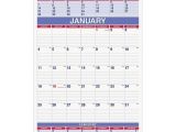 3 Month at A Glance Calendar Template at A Glance Three Month Wall Calendar 15 1 2 X 22 3 4