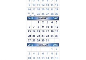 3 Month at A Glance Calendar Template Three Month at A Time 2015 Wall Calendar 033072050956
