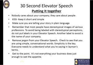 30 Second Pitch Template How to Write A 30 Second Elevator Speech Sludgeport101