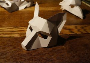 3d Animal Mask Templates Diy Geometric Paper Masks that You Can Print Out at Home