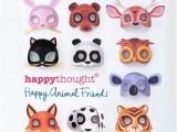 3d Animal Mask Templates Free to Happythought Members Printable Pdf Templates