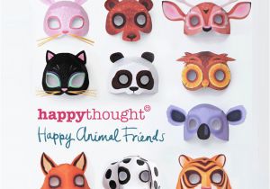 3d Animal Mask Templates Free to Happythought Members Printable Pdf Templates