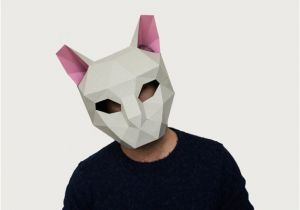 3d Animal Mask Templates Make Your Own Cat Mask Animal Mask Instant Pdf Download