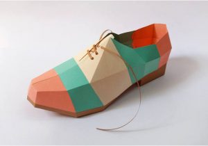 3d Paper Shoe Template Diy Papercrafts Paper Shoe Pointed by Paperamaze On Zibbet
