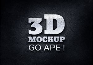 3d Wall Logo Mockup Template Free 3d Logo Free Psd Mockup Apemockups