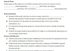 3rd Party Contract Template Sample Vendor Contract Agreement 8 Examples In Word Pdf