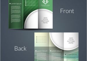 4 Sided Brochure Template Double Sided Brochure Vector Free Download