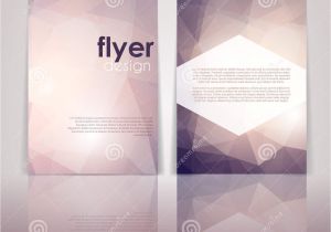 4 Sided Brochure Template Double Sided Flyer Design Stock Vector Image Of ornament