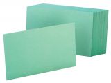 4 X 6 Blank Cards and Envelopes Oxford Color Index Cards Unruled 4 X 6 Green Pack Of 100