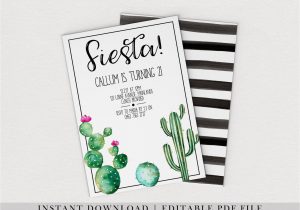 4 X 6 Thank You Cards Cactus Thank You Cards Fiesta 4 X 6 Card Party Decorations