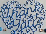 4 X 6 Thank You Cards Handmade Thank You Card 4 X 6 Inches Inside Blank Blue