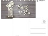 4 X 6 Thank You Cards Set Of 50 Rustic Thank You Postcards 4 X 6 Wedding Thank