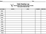 4th Grade Reading Log Template Printable Reading Logs Parent Signature Bestofhouse Net