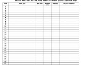 4th Grade Reading Log Template top 14 4th Grade Reading Log Free to Download In Pdf format