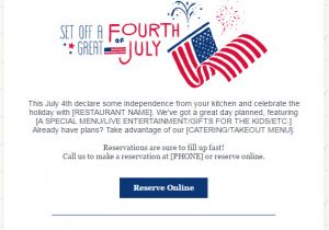 4th Of July Email Templates Free July 2017 Marketing and Holiday Planning Constant