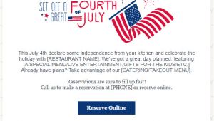 4th Of July Email Templates July 2017 Marketing and Holiday Planning Constant