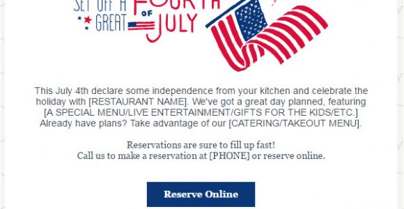 4th Of July Email Templates July 2017 Marketing and Holiday Planning Constant