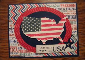 4th Of July Handmade Card Ideas Fourth Of July Card God Bless All who Have Served for Our