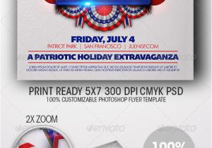 4th Of July Menu Template July 4th Independence Day Flyer Template by Design Cloud