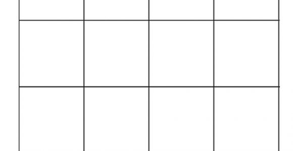 4×4 Bingo Template 4×4 Blank Bingo Card Template Ekaluokkalaisille Luokkaan