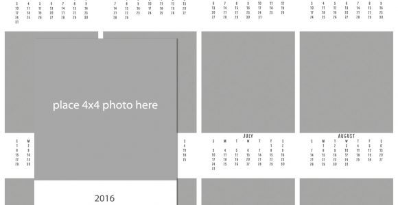 4×6 Calendar Template 2016 4×6 Calendar Calendar Template Photography by