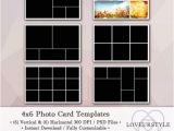 4×6 Photo Card Template Free 4×6 Photo Template Pack 12 Photo Card Templates Photo