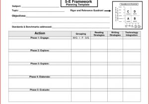 5 E Lesson Plan Template Science Science Lessonan Template Examples Model Example format 5e
