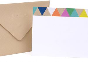 5 X 7 Blank Cards and Envelopes Hallmark Single Panel Notecards Triangle Trim 50 Cards and Envelopes