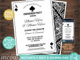 5 X 7 Invitation Card Playing Cards Invitations Spade Couple S Shower Invite