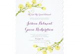5 X 7 Invitation Card Yellow Garden Roses Wedding Invitation 5 X 7 Invitation