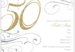 50th Birthday Invite Template Free 50th Birthday Invitation Templates Free Printable A