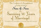 50th Wedding Anniversary Certificate Template 39 Golden Anniversary 39 Personalised Certificate A3