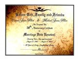 50th Wedding Anniversary Certificate Template 39 Sacred Golden Shimmer 39 Marriage Vow Renewal Certificate