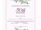 50th Wedding Anniversary Certificate Template How to organize A 50th Wedding Anniversary Vow Renewal