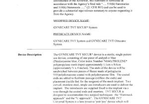 510k Template Cover Letter Example 510 K Cover Letter Example