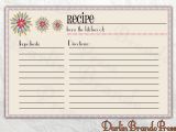 5×7 Recipe Card Template for Word 6 Best Images Of Customizable Printable Christmas Recipe