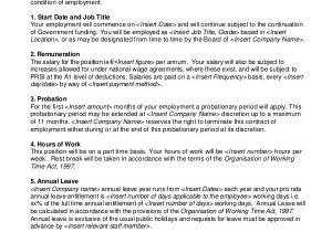 6 Month Employment Contract Template Employment Contract Template 21 Sample Word Apple