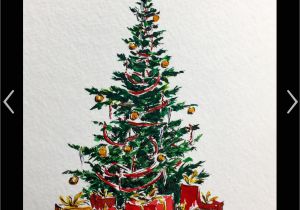 6 X 8 Christmas Photo Cards Pin by Shann On Watercolor Cards Christmas Tree Painting