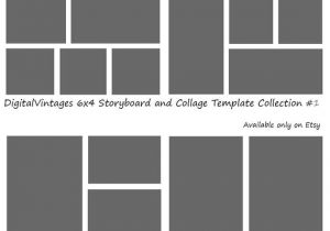 6×4 Photo Template Instant Download 6×4 Storyboard Photographers Template 4