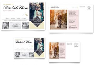 6×4 Postcard Template Bridal Show Postcard Template Design